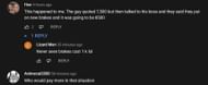 Fans in the YouTube comments section reacting to the streamer's story (Image via Twitch Edited Clips/YouTube)